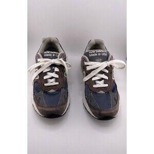 New Balance 993 Shoe Womens Size 5.5  Brown Blue Suede Athletic Running Sneakers